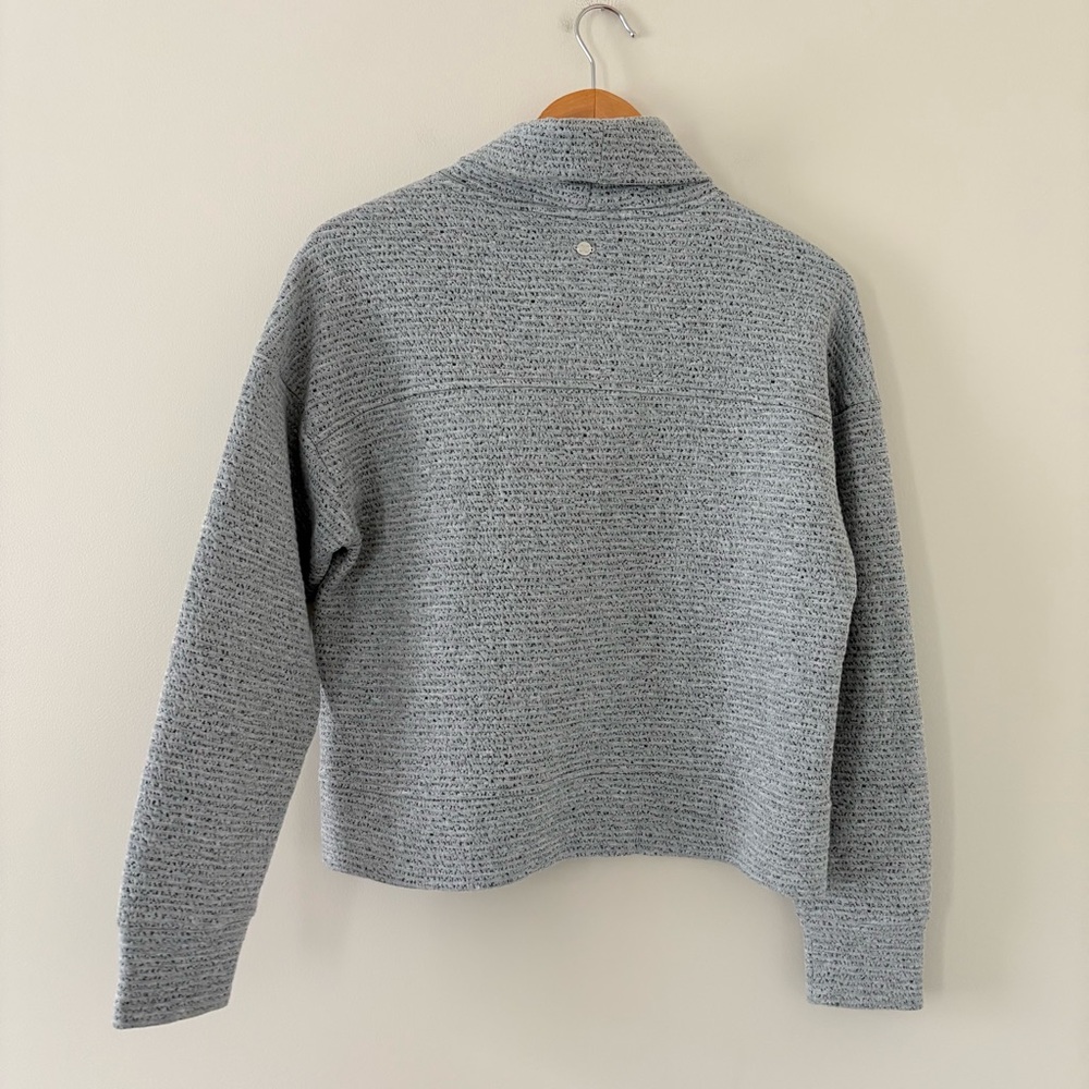 CALIA Lunar Funnel Gray Cowl Neck‎ Pullover Sweater Small Soft Cozy Athleisure - Picture 6 of 12